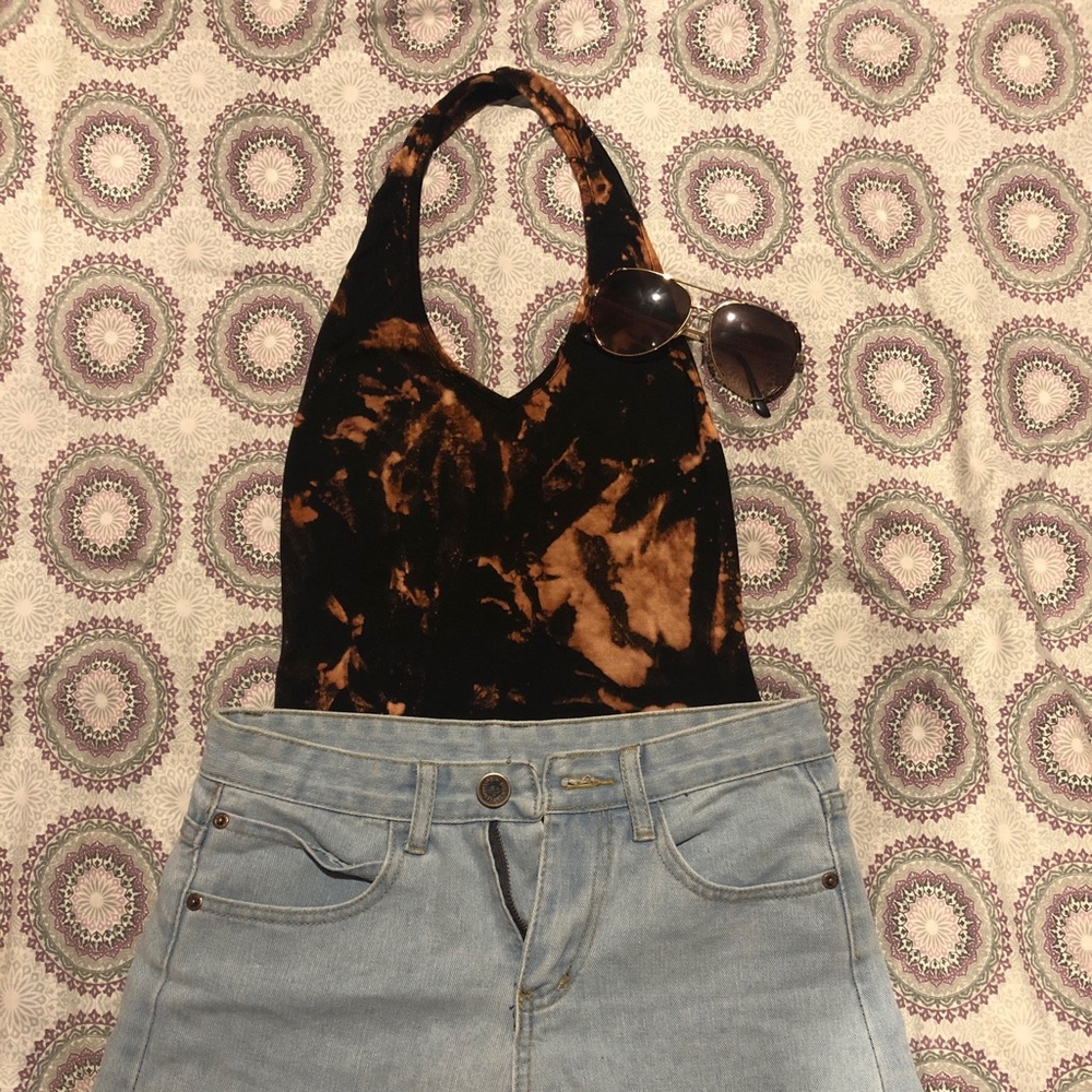 Tie Dye Bleached Bodysuit